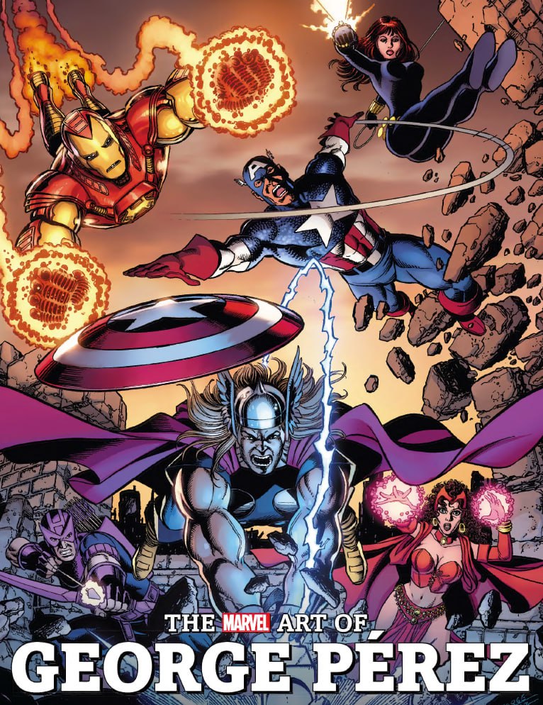 Portada ampliada de THE MARVEL ART OF