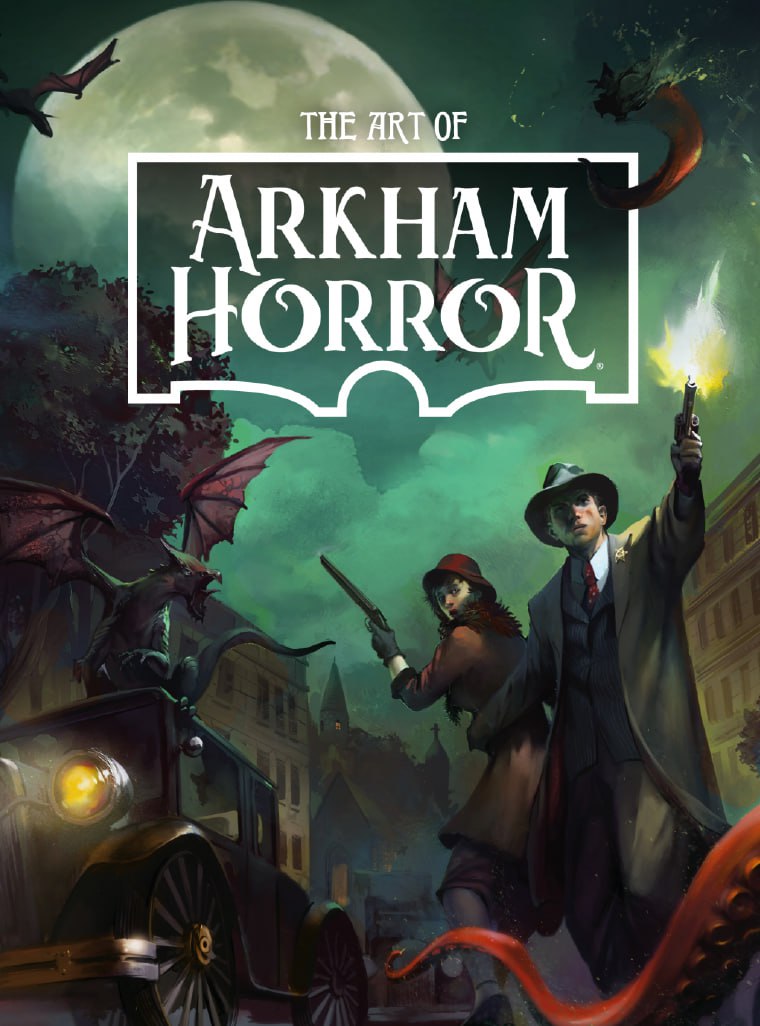 Portada ampliada de THE ART OF ARKHAM HORROR