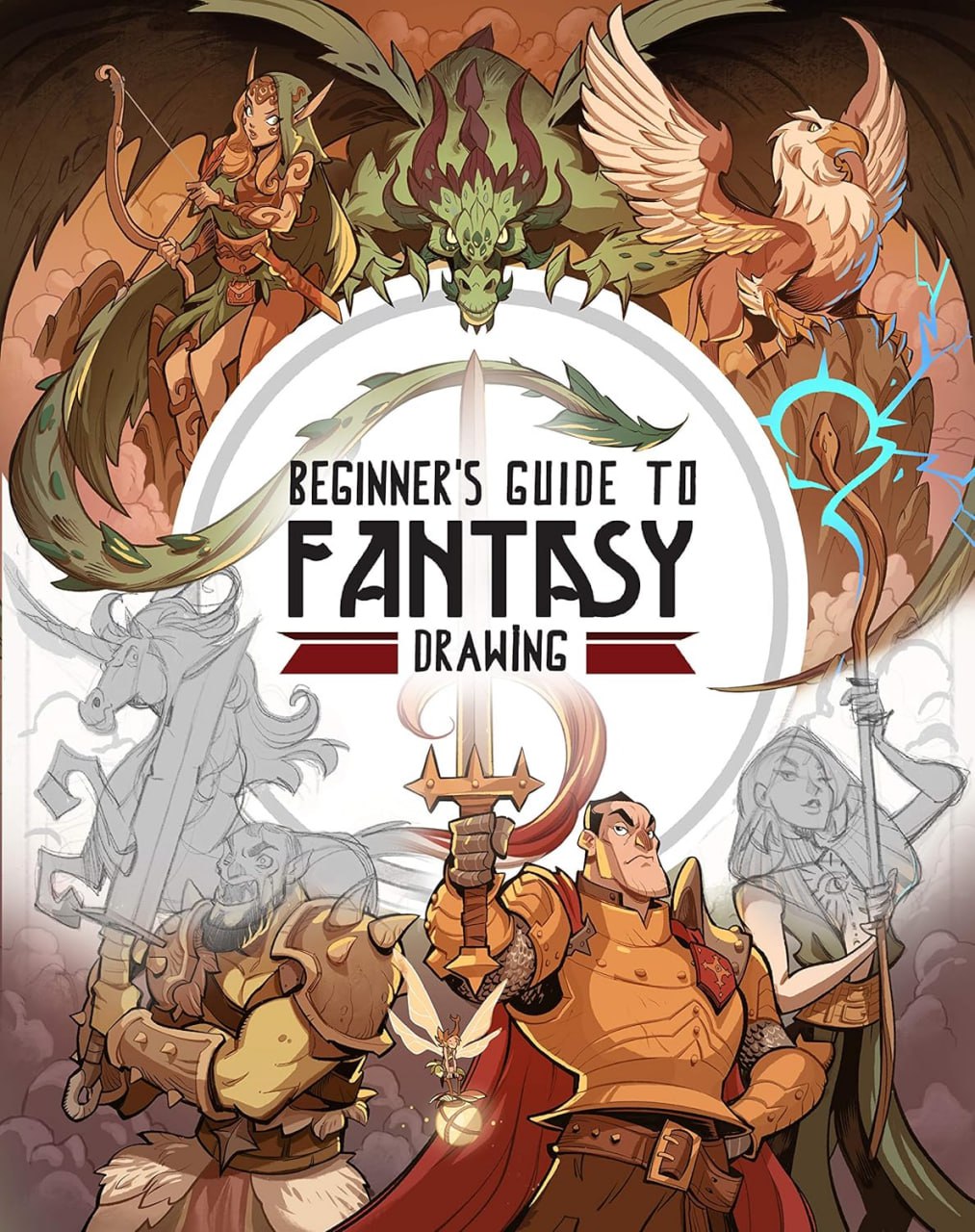 Portada ampliada de BEGINNER'S GUIDE TO FANTASY DRAWING