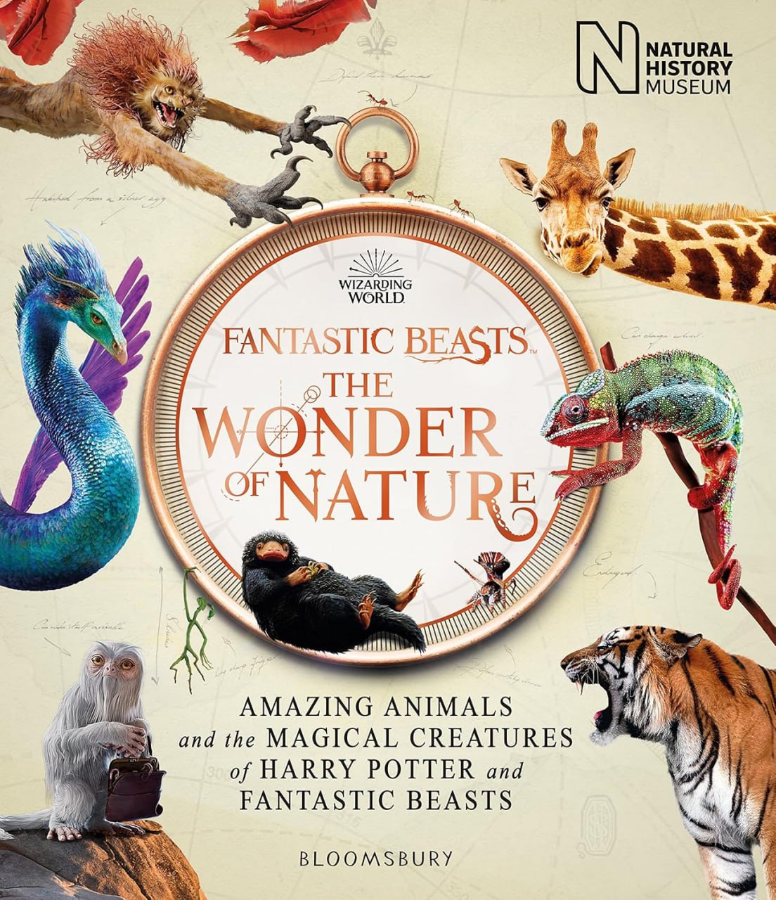 Portada ampliada de FANTASTIC BEASTS THE WONDER OF NATURE AMAZING ANIMALS and the MAGICAL CREATURES of HARRY POTTER and FANTASTIC BEASTS