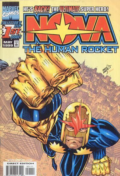 Portada ampliada de Nova The Human Rocket