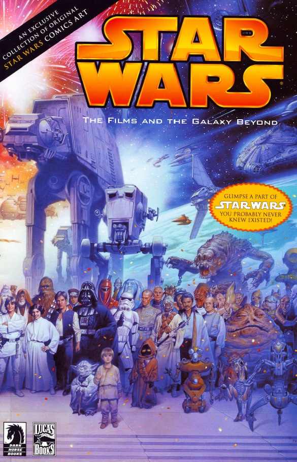 Portada ampliada de STAR WARS THE FILMS AND THE GALAXY BEYOND