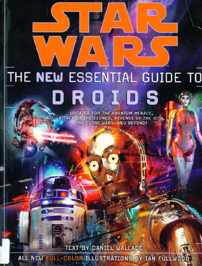 Portada ampliada de STAR WARS THE NEW ESSENTIAL GUIDE TO DROIDS