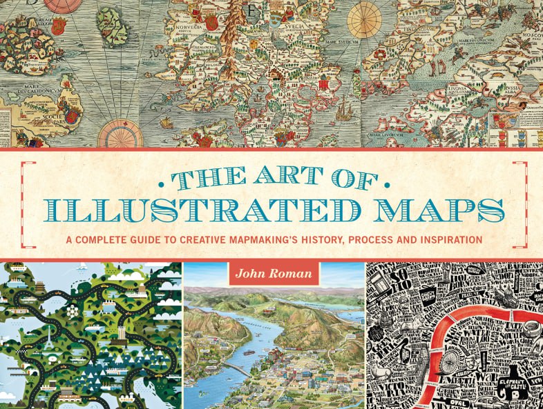 Portada ampliada de THE ART OF ILLUSTRATED MAPS