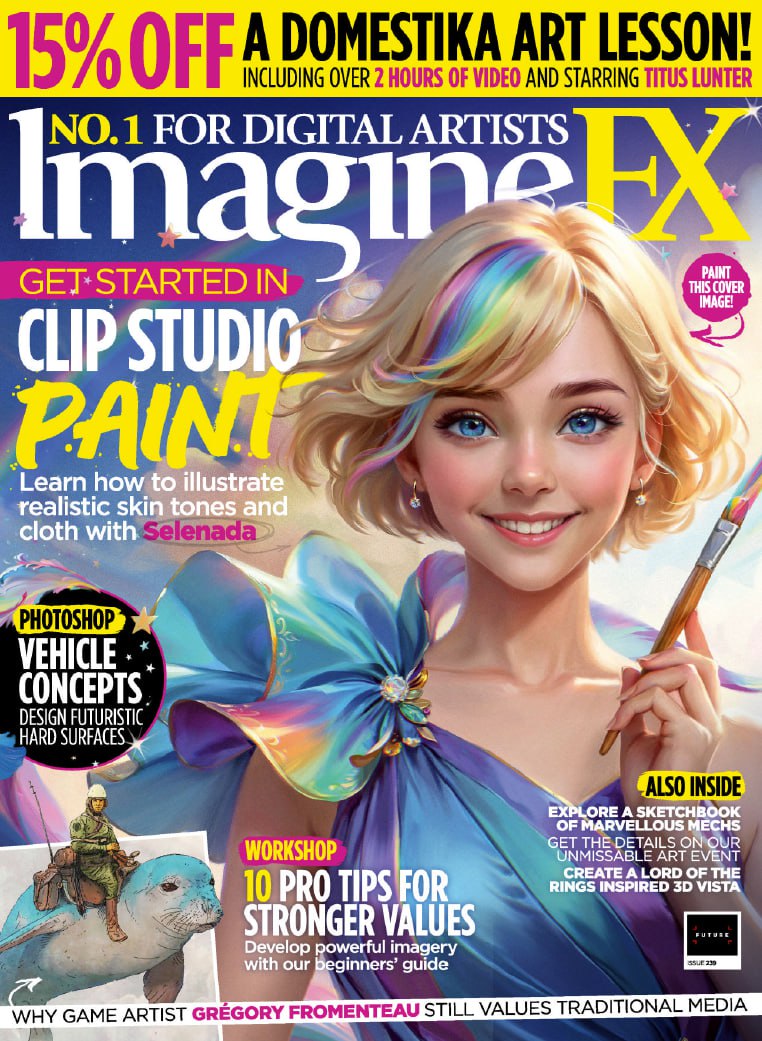 Portada ampliada de Imagine FX
