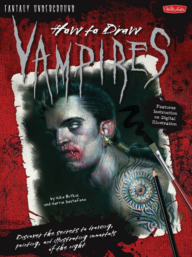 Portada ampliada de How to Draw VAMPIRES