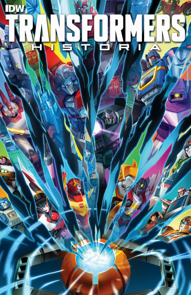 Portada ampliada de TRANSFORMERS HISTORIA