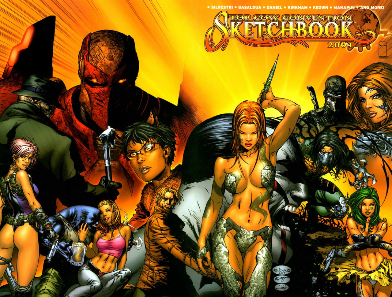 Portada ampliada de Top Cow Convention Sketchbook 2004