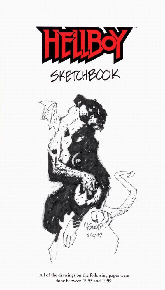 Portada ampliada de Hellboy Sketchbook