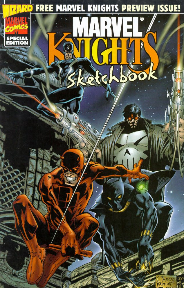 Portada ampliada de MARVEL KNIGHTS Sketchbook