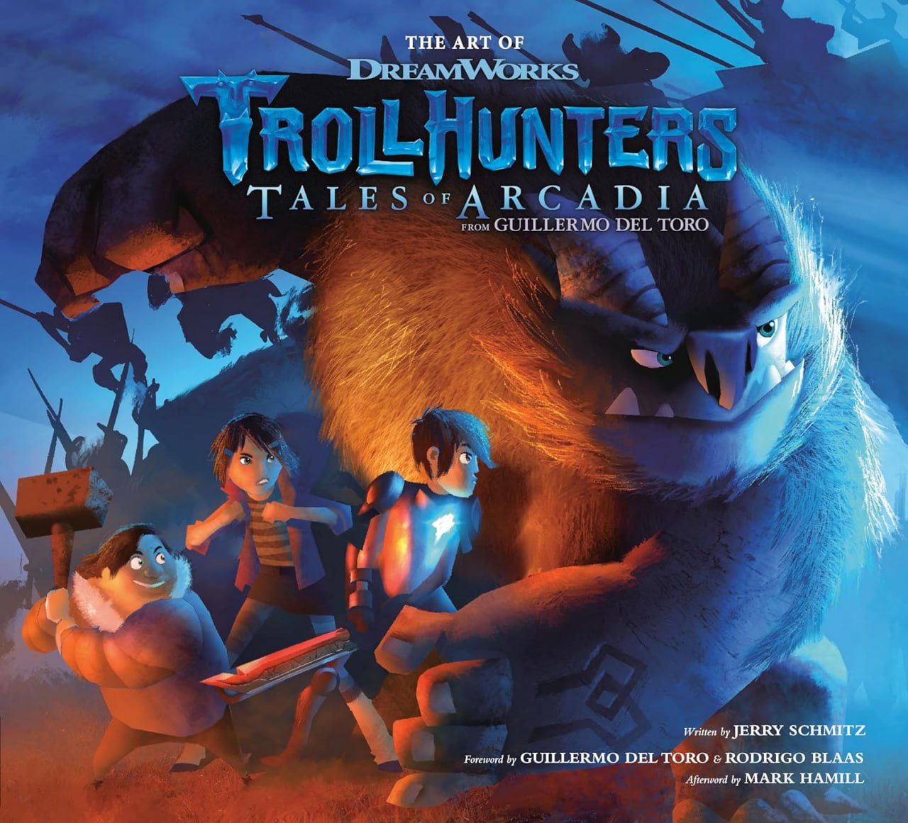 Portada ampliada de The Art of DreamWorks Trollhunters Tales of Arcadia
