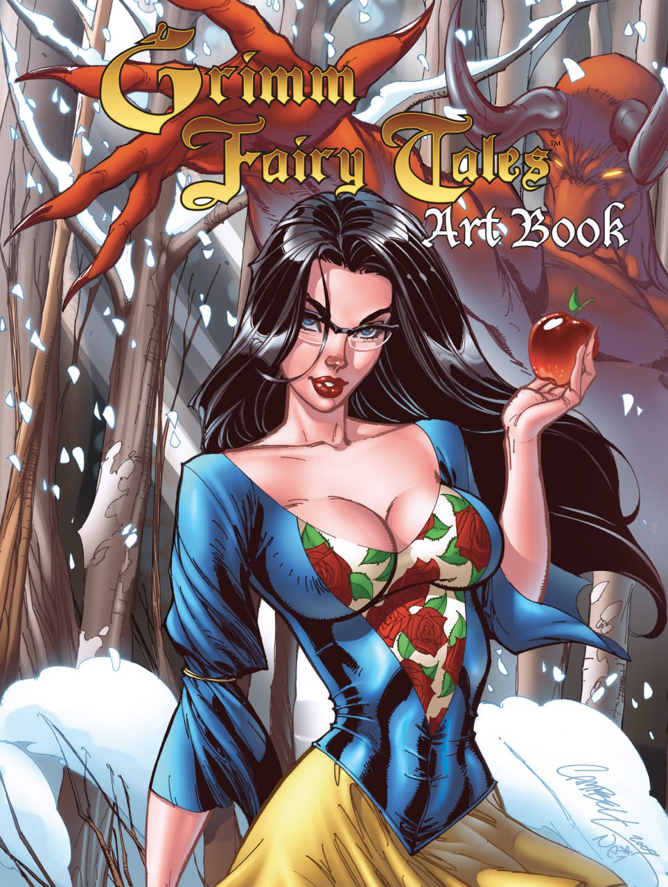 Portada ampliada de Grimm Fairy Tales Art Book