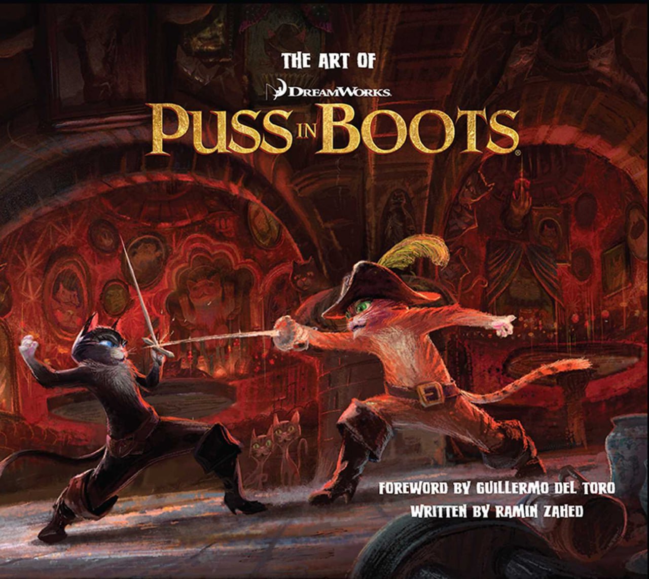 Portada ampliada de THE ART OF DREAMWORKS PUSS IN BOOTS