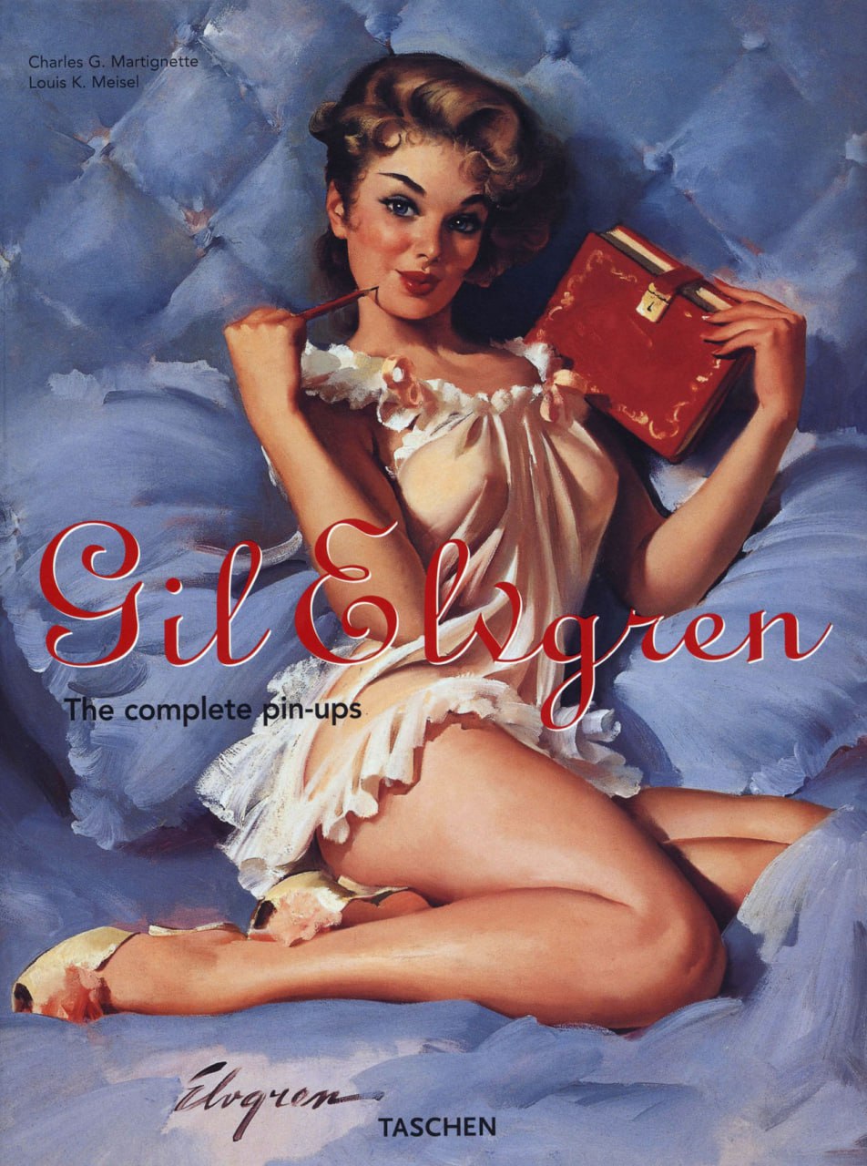 Portada ampliada de Gil Elvgren. The complete pin-ups
