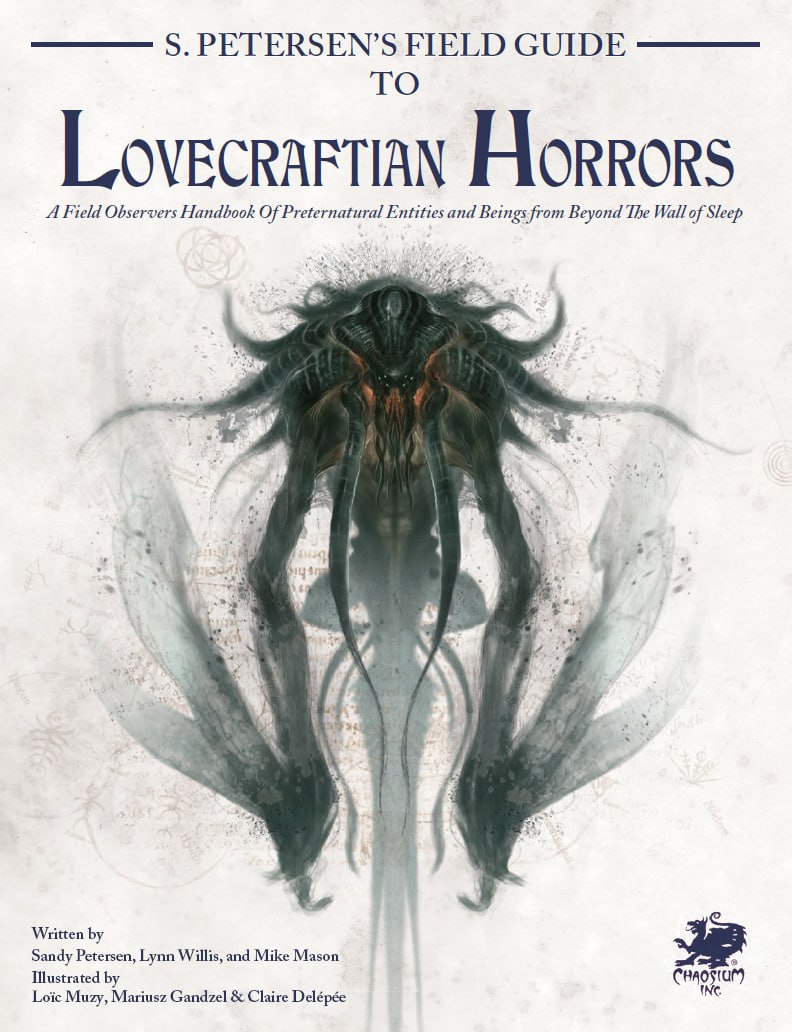 Portada ampliada de S. Petersen's Field Guide to Lovecraftian Horrors