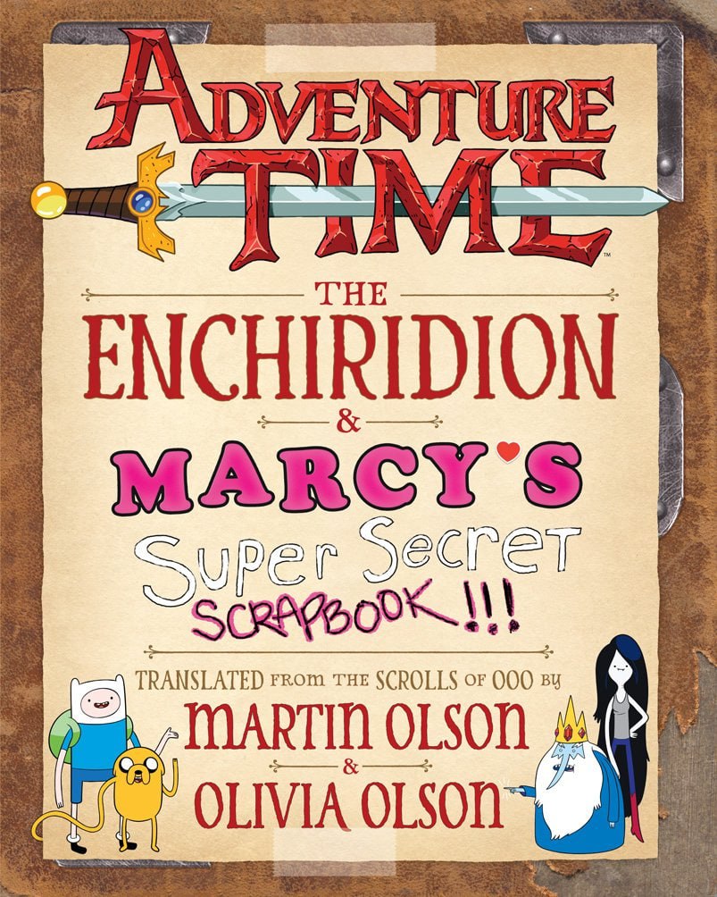 Portada ampliada de ADVENTURE TIME THE ENCHIRIDION & MARCY'S Super Secret SCRAPBOOK!!!