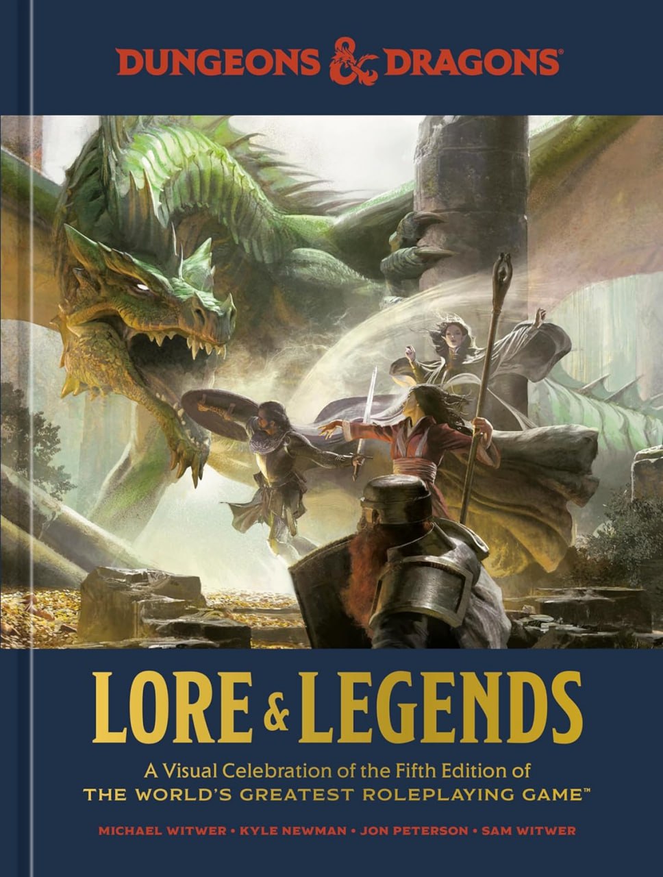 Portada ampliada de Dungeons & Dragons Lore & Legends
