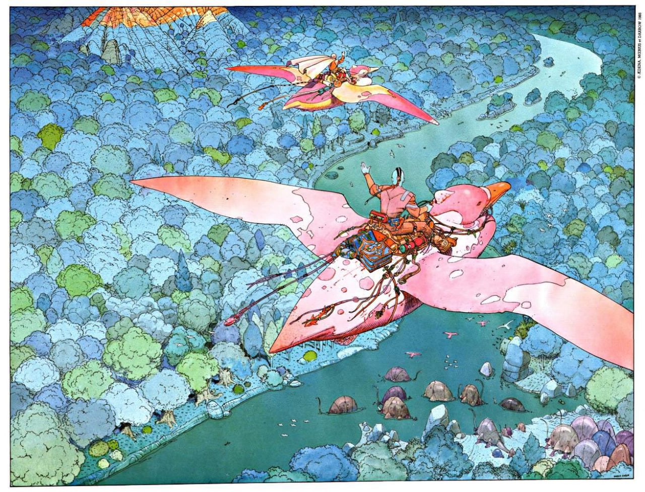 Portada ampliada de Artbooks Sur 300 Moebius 37 tomos