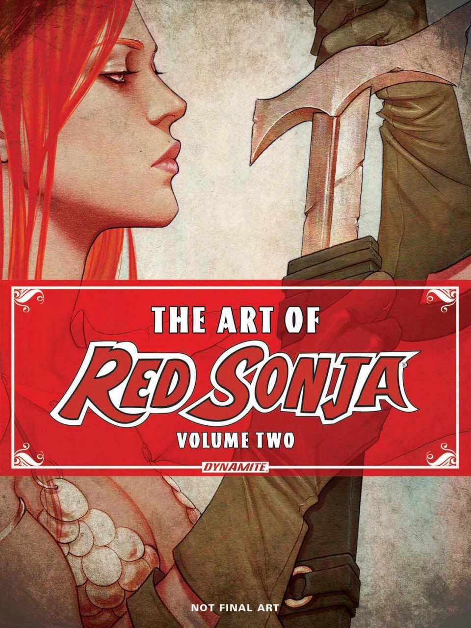 Portada ampliada de THE ART OF RED SONJA VOLUME TWO