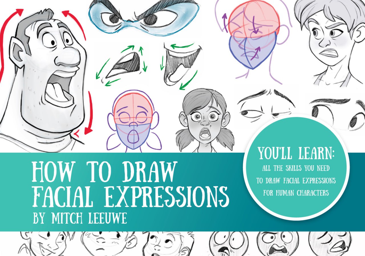 Portada ampliada de HOW TO DRAW FACIAL EXPRESSIONS