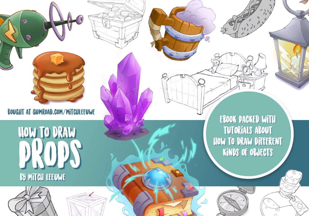 Portada ampliada de HOW TO DRAW PROPS