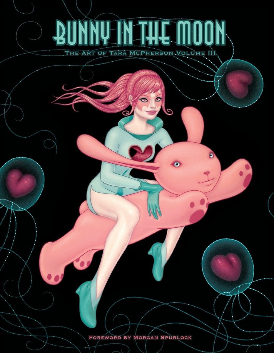 Portada ampliada de BUNNY IN THE MOON. THE ART OF TARA MCPHERSON. VOLUME III