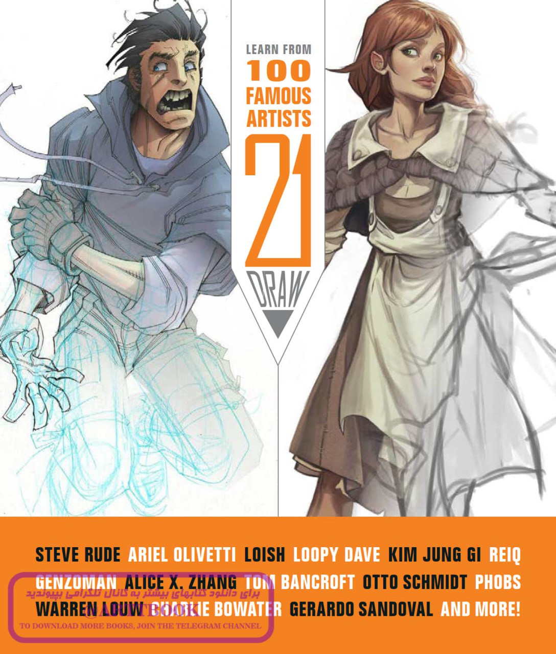 Portada ampliada de LEARN FROM 100 FAMOUS ARTISTS