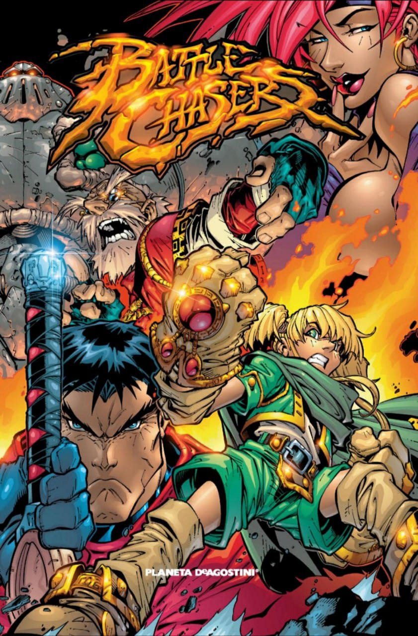 Portada ampliada de Battle Chasers