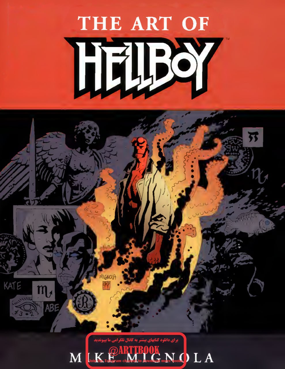 Portada ampliada de THE ART OF HELLBOY