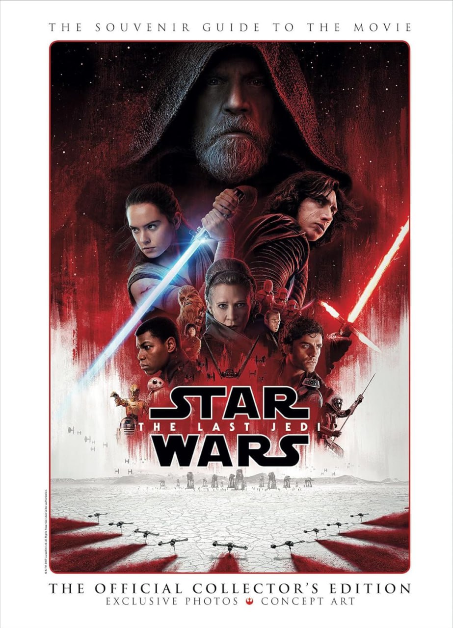 Portada ampliada de THE SOUVENIR GUIDE TO THE MOVIE STAR WARS THE LAST JEDI