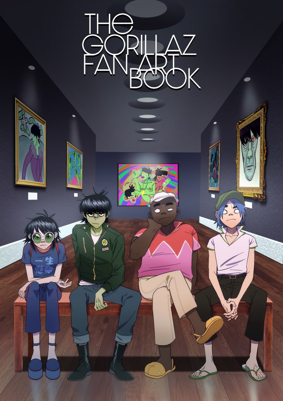 Portada ampliada de The Gorillaz Fan Art Book