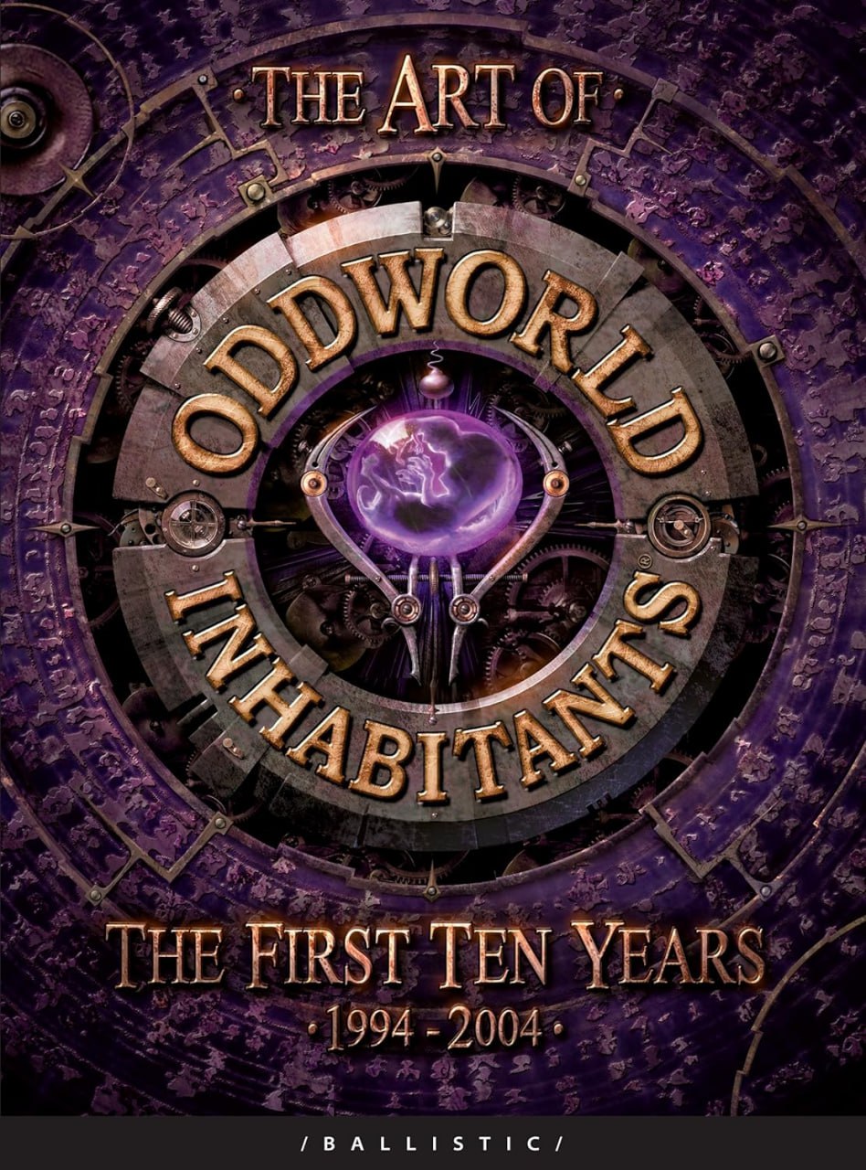 Portada ampliada de THE ART OF ODDWORLD INHABITANTS THE FIRST TEN YEARS 1994-2004