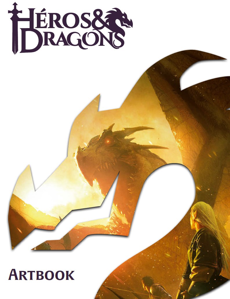 Portada ampliada de Héros & Dragons