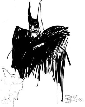 Portada ampliada de Simon Bisley - sketchbook