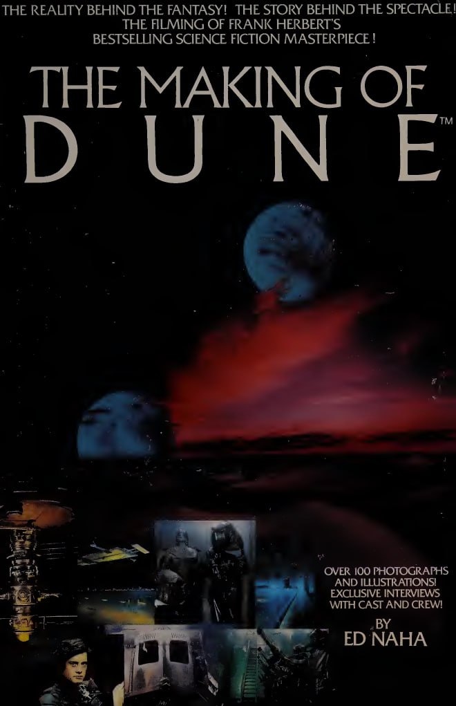 Portada ampliada de THE MAKING OF DUNE