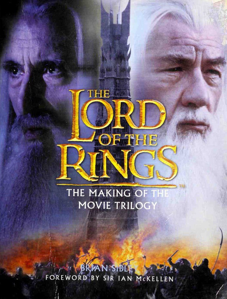 Portada ampliada de THE LORD OF THE RINGS THE MAKING OF THE MOVIE TRILOGY