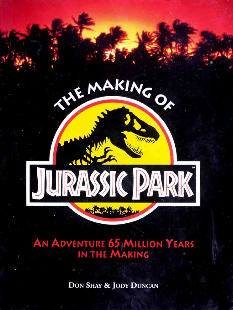 Portada ampliada de THE MAKING OF JURASSIC PARK