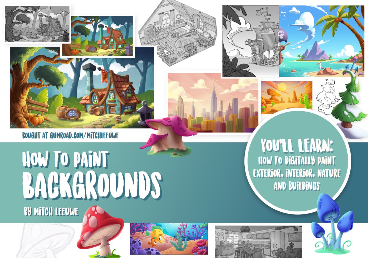 Portada ampliada de How to Paint Backgrounds