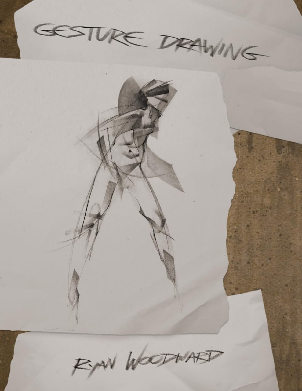 Portada ampliada de Gesture Drawing by Ryan Jeremy Woodward Gesture Drawing is an instructional art book containing a collection of figurati