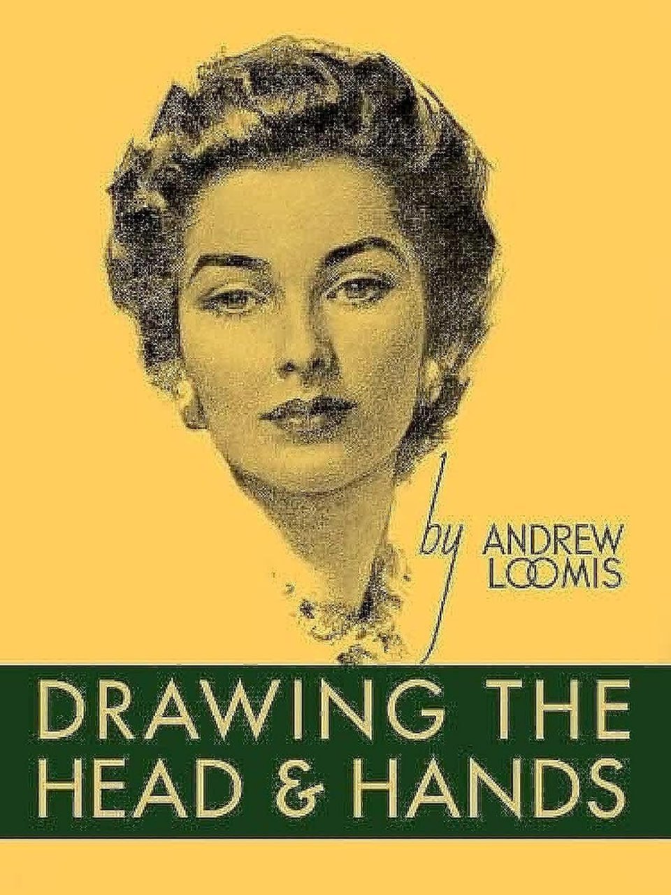 Portada ampliada de Drawing the Head and Hands by Andrew Loomis Famous for his mastery of figure drawing and clean, Realist style, illustrat