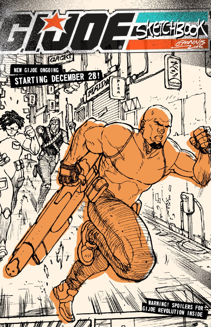 Portada ampliada de GI JOE SKETCHBOOK
