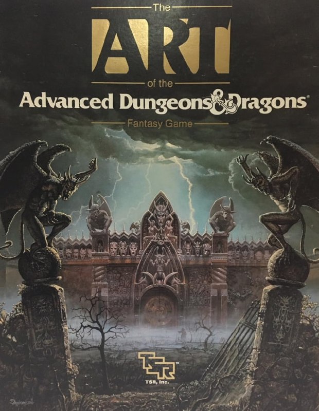 Portada ampliada de The Art of the Advanced Dungeons & Dragons Fantasy Game
