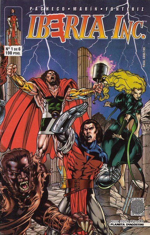 Portada ampliada de Saga de superheroes españoles