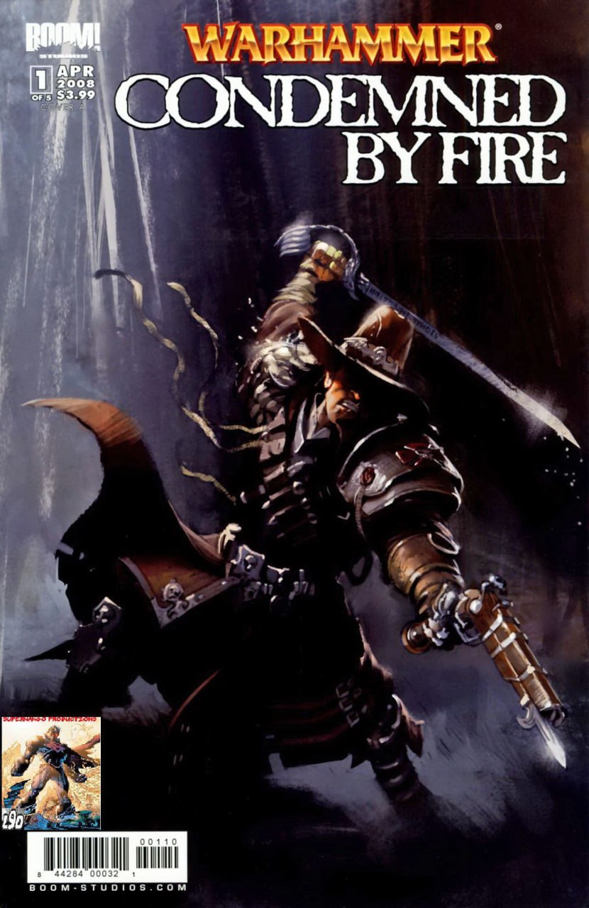 Portada ampliada de CONDAMNED BY FIRE