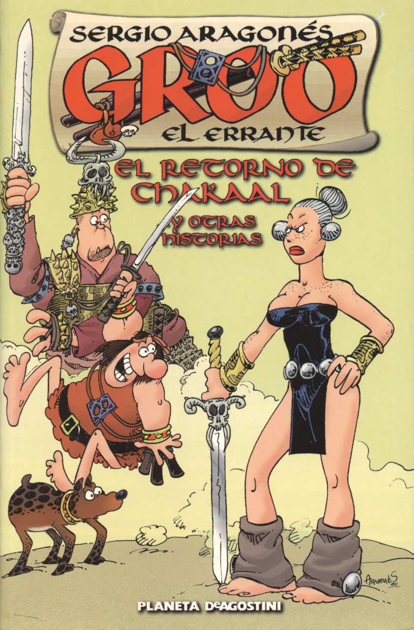 Portada ampliada de GROO EL ERRANTE EL RECORNO DE CHAKAAL Y OTRAS HISTORIAS