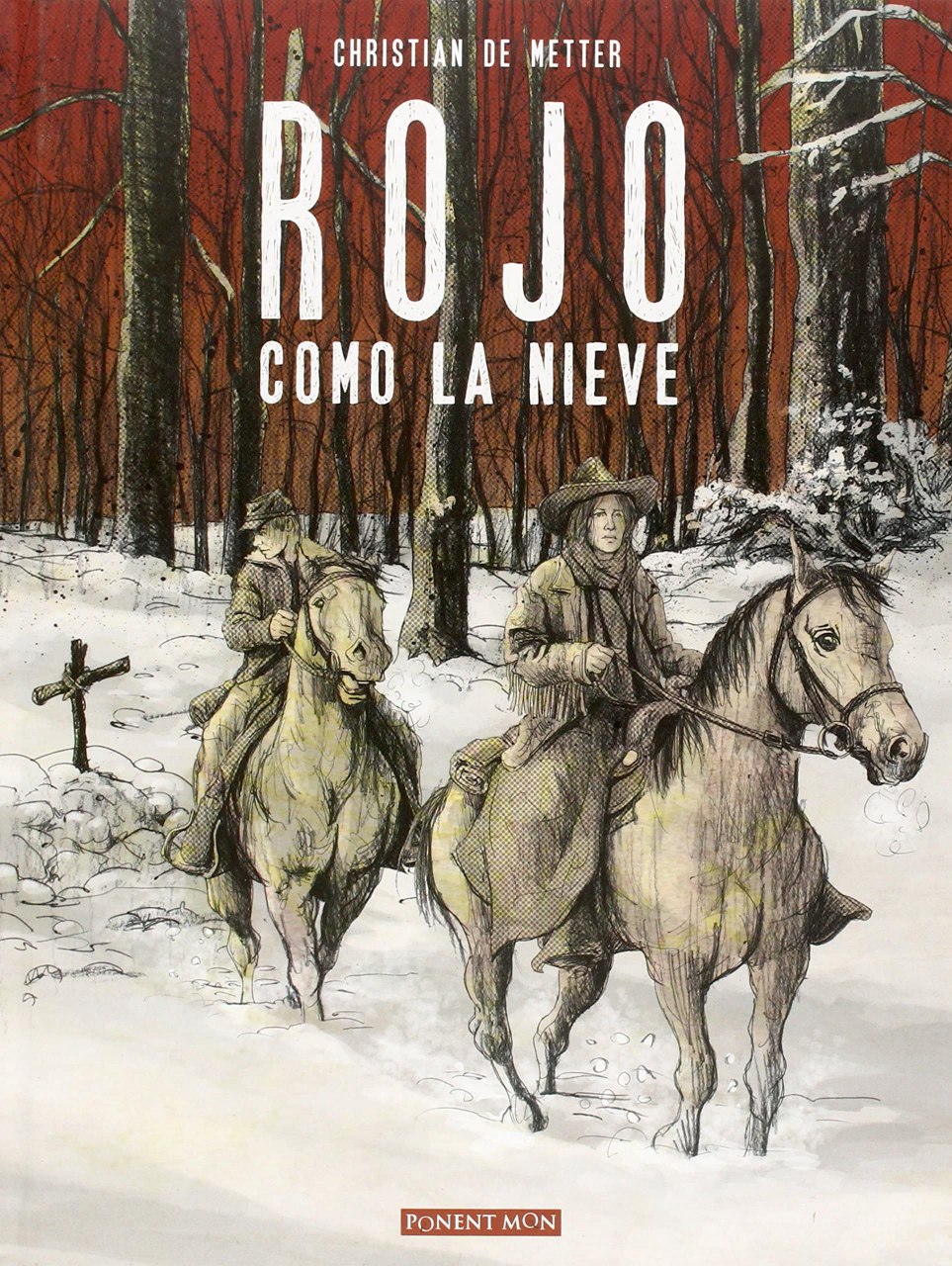 Portada ampliada de ROJO COMO LA NIEVE