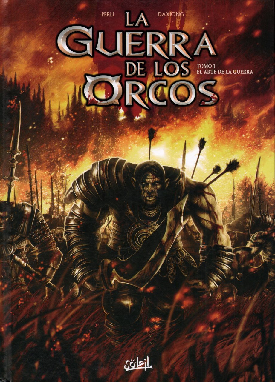 Portada ampliada de La Guerra de los Orcos
