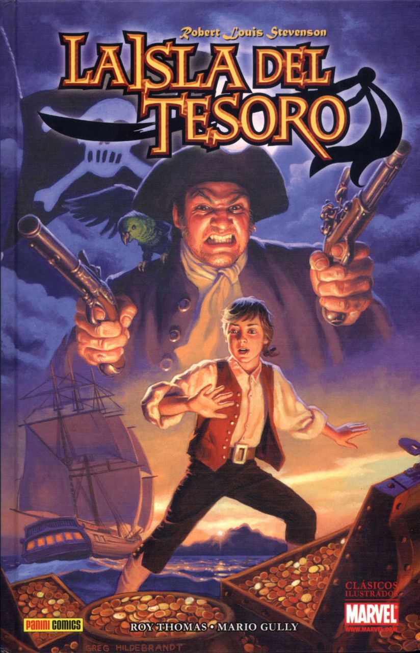 Portada ampliada de La Isla del Tesoro