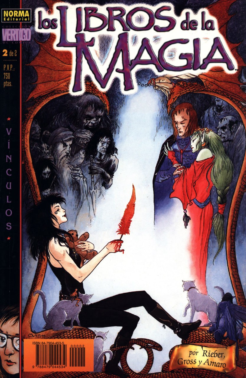 Portada ampliada de los libros de la magia
