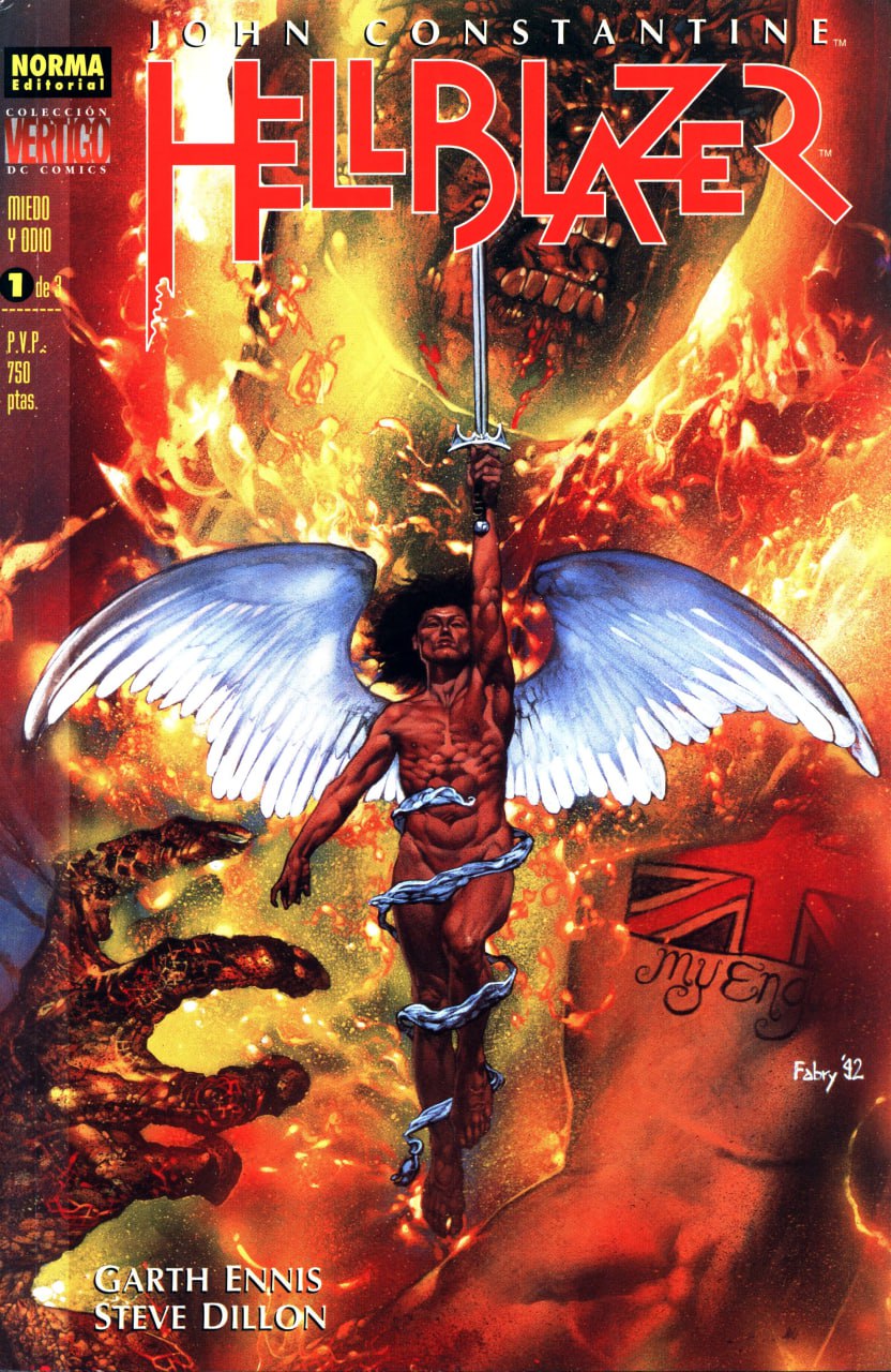 Portada ampliada de Hellblazer